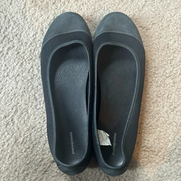 Patagonia Maha Breathe Mesh Leather Black Women's Flats - Picture 3 of 13